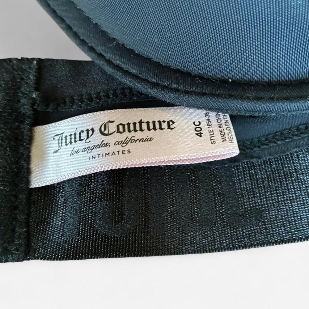 Juicy Couture black & red underwire bra combo Size 40C - Picture 2 of 8